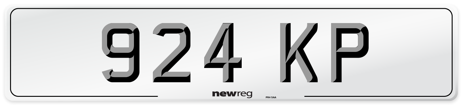 924 KP Number Plate from New Reg